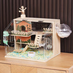 Wooden Hamster Cage/All Accessories