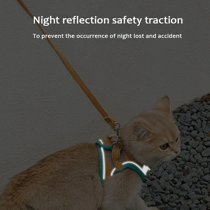 Cat Harness Leash Set