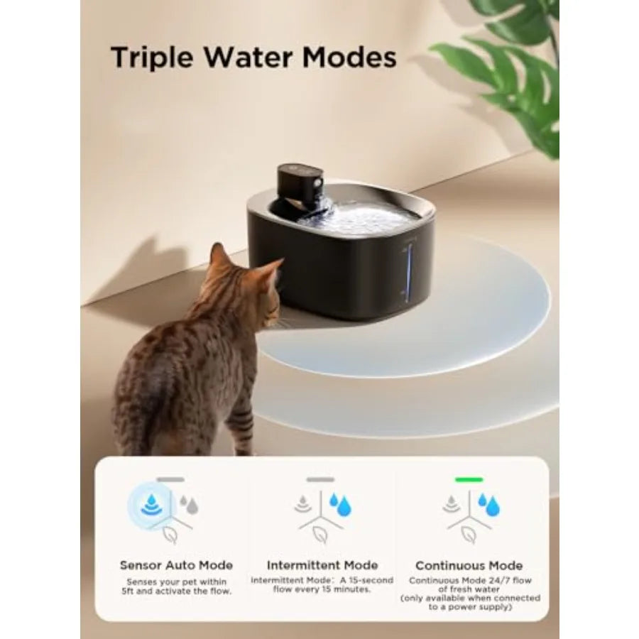 Wireless Water Fountain Battery Operated