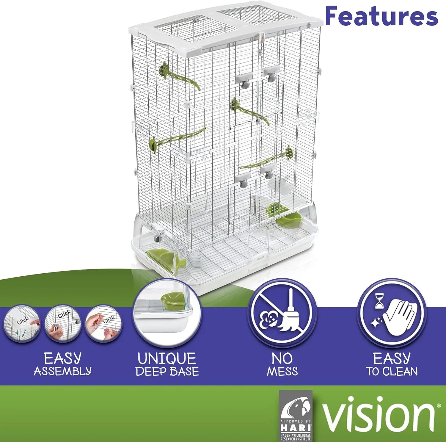 Medium Tall Wire Bird Cage