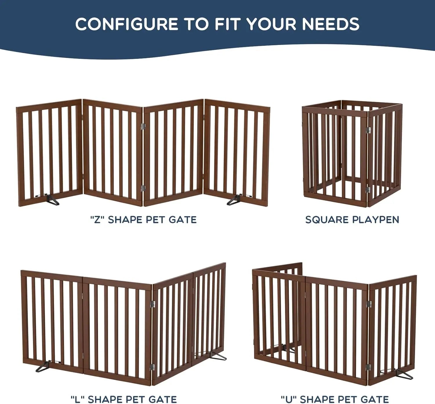 Foldable Bamboo Dog Gate