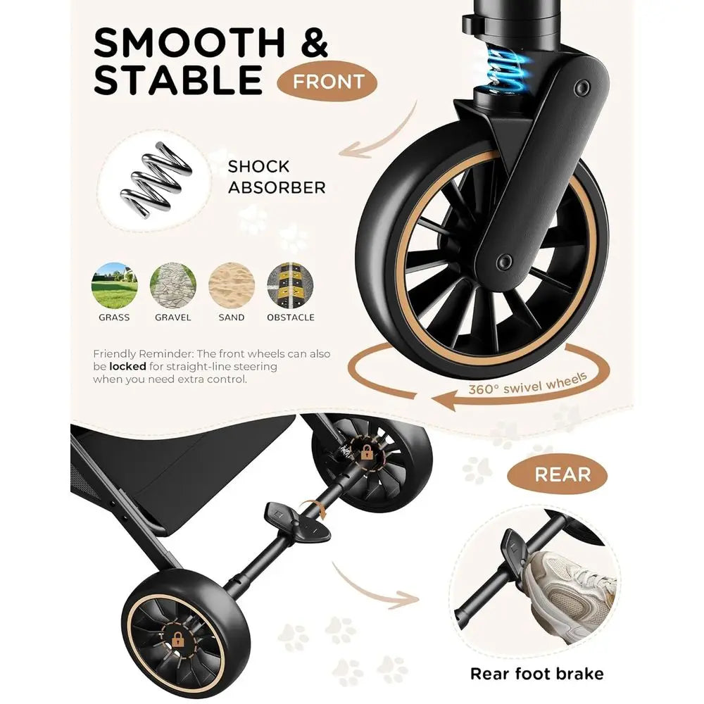 Stroller for Dogs & Cats, 3-in-1