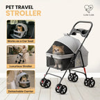 Haus 4 Wheel Foldable Pet Stroller