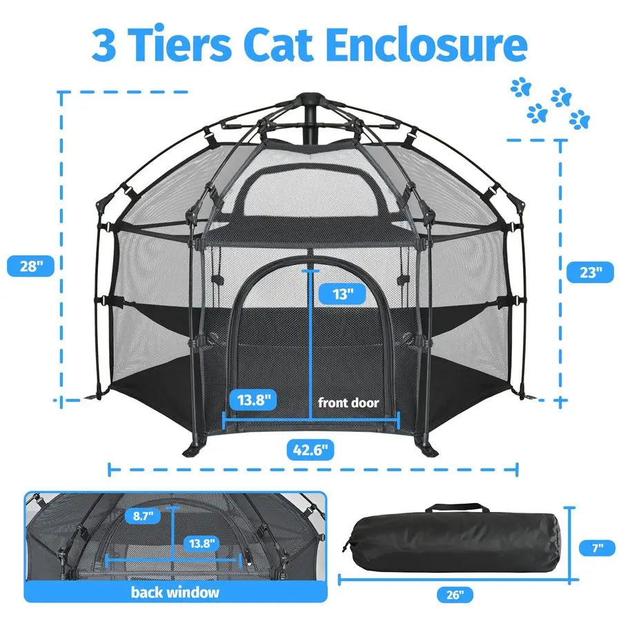 Cat Enclosure Pop up Cat Tent