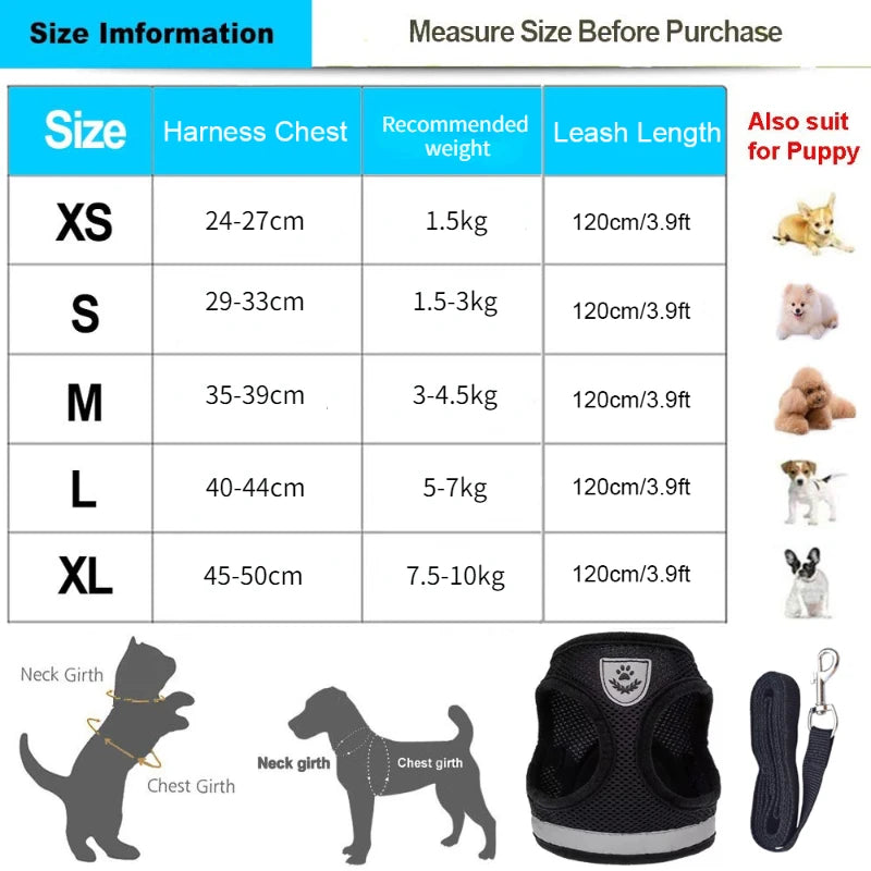 Dog Leash Undershirt Harnesses