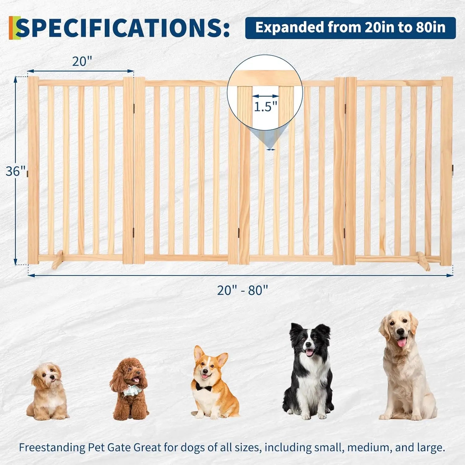 Freestanding Dog Gate