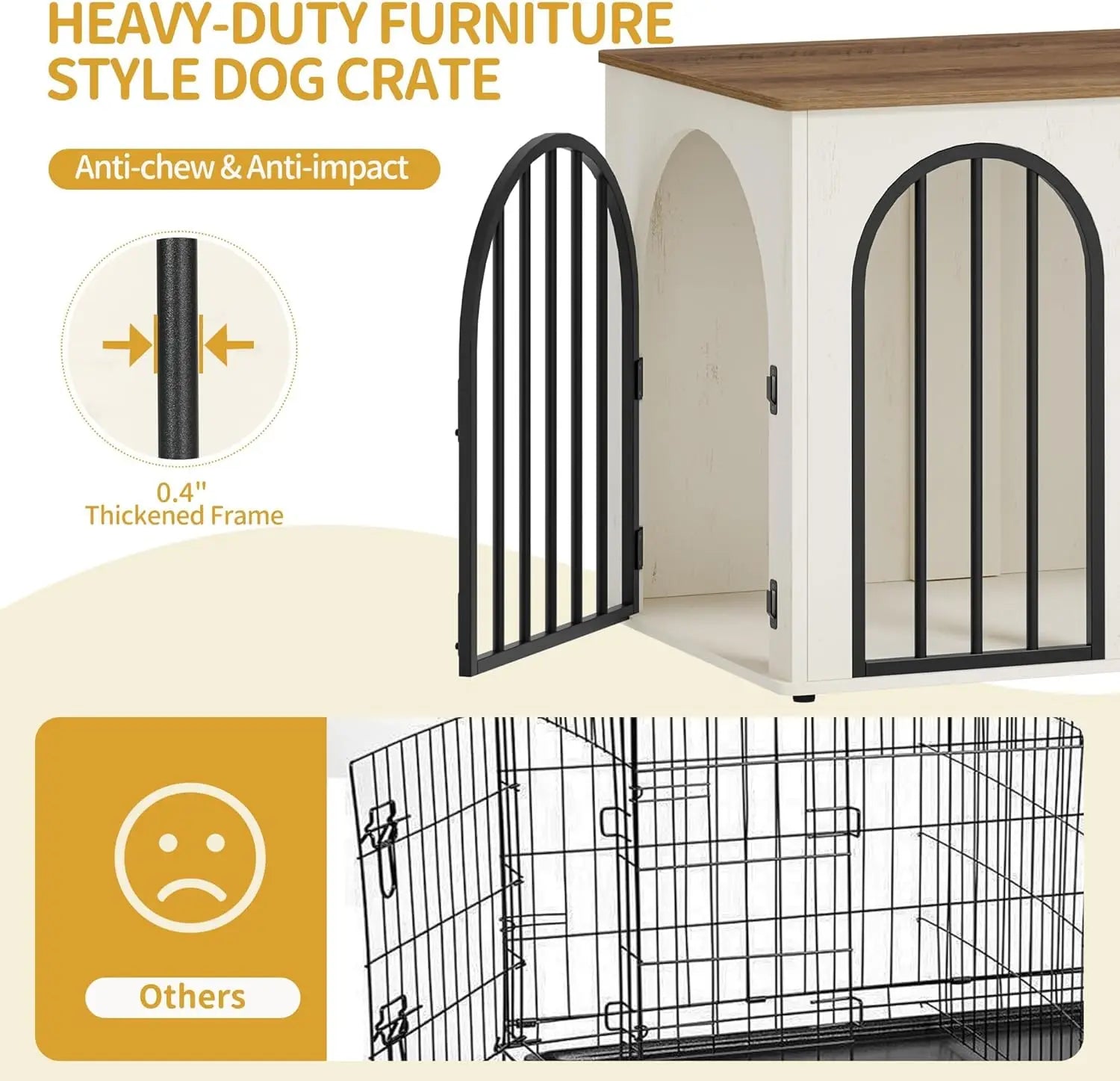 31.5'' Wooden Dog Crate