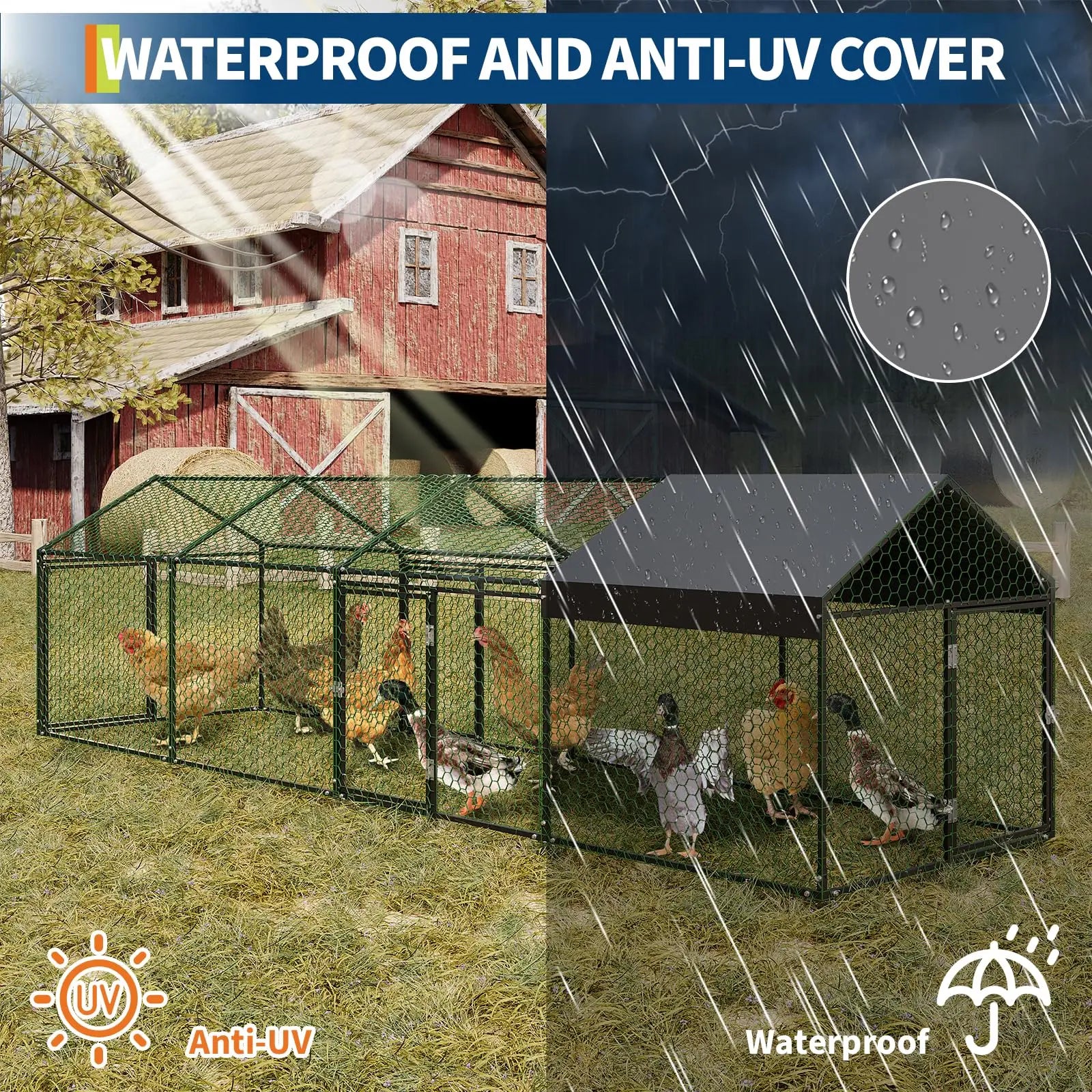 Metal Chicken Coop Heavy Duty