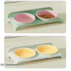 Food Feeders Pet Cat/Dog Double Bowls
