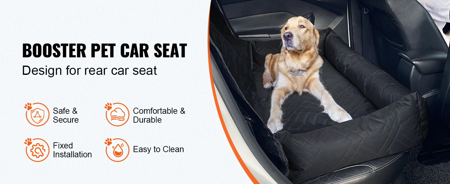 Booster Seat on Car for M/L Dog