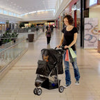 Black 3 Wheel Pet Stroller