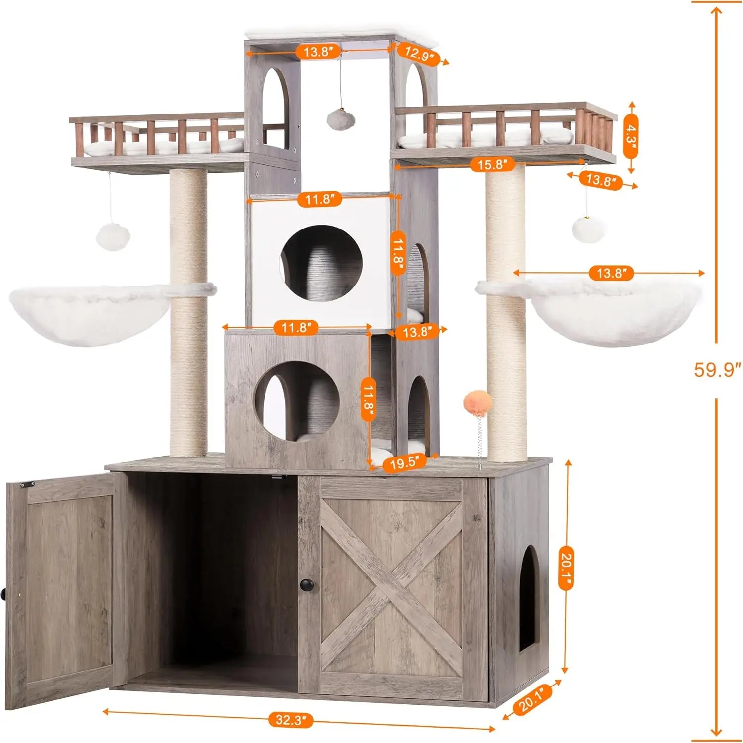 Cat Tree/Litter Box Enclosure