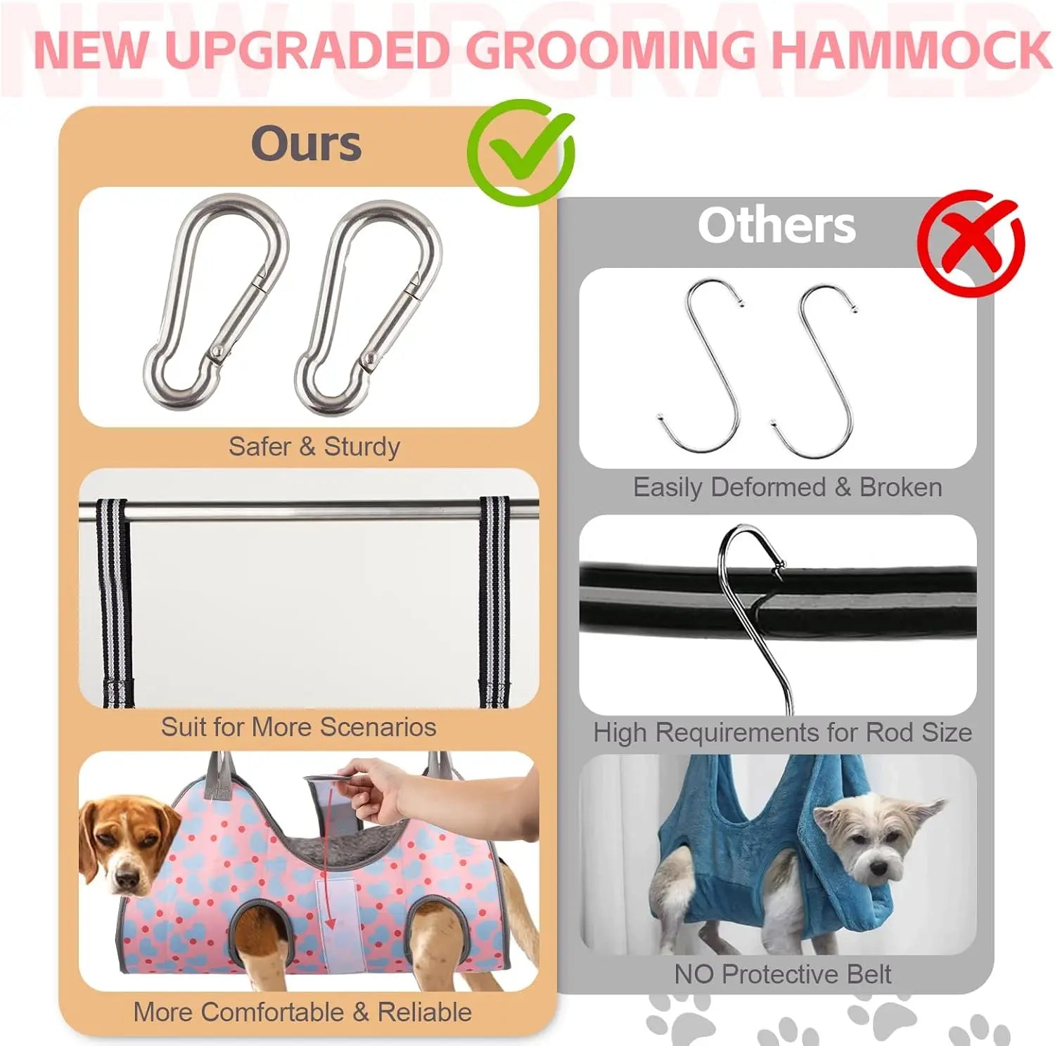 Pet Grooming Hammock Harness
