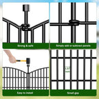 No Dig Decorative Garden Fence