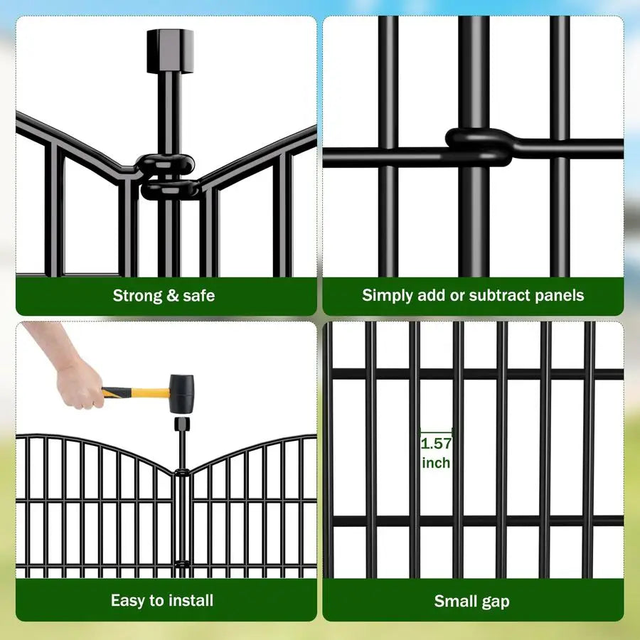 No Dig Decorative Garden Fence