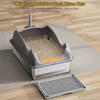 Stainless Steel Cat Litter Box