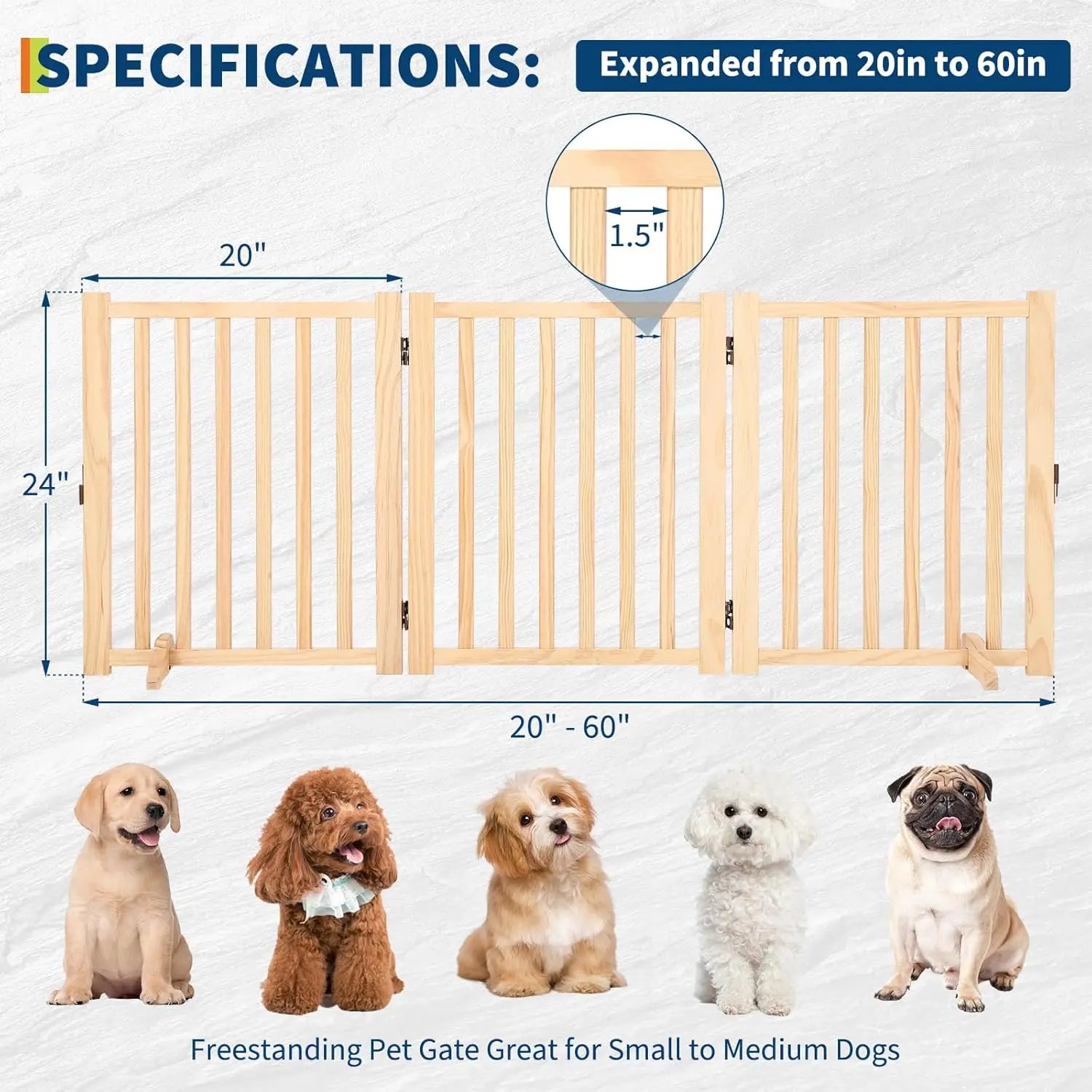 Freestanding Dog Gate
