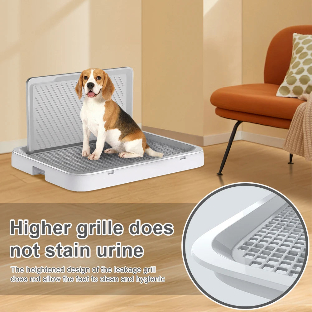 Dog Potty Tray with Pee Wall