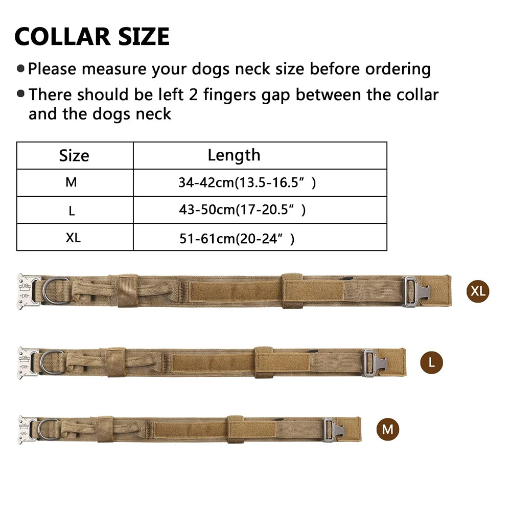 Tactical Harness Collar Leash