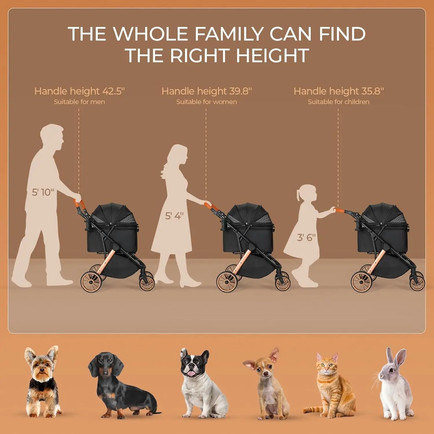 Stroller for S/M Dogs/Cats