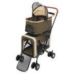 2-Tier Foldable Pet Stroller