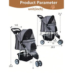 Stroller Jogger-Medium/Small Pets
