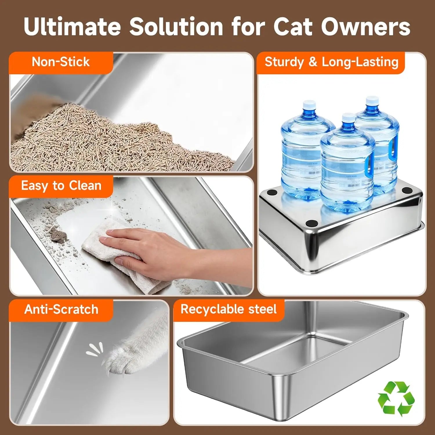 XL Cat Litter Box with Lid