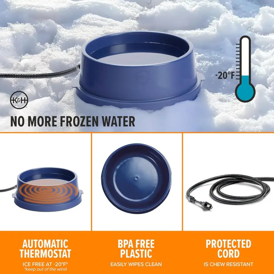 Thermal-Bowl Heated Water Bowl