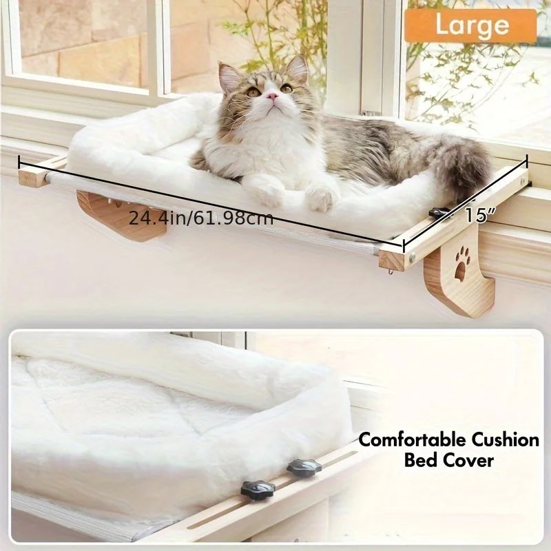 Cat window sill, cat window hammock
