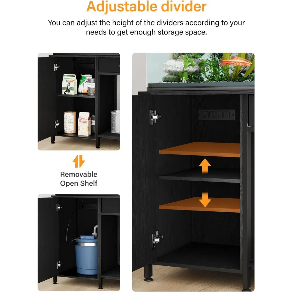 Sturdy Aquarium Stand with Storage