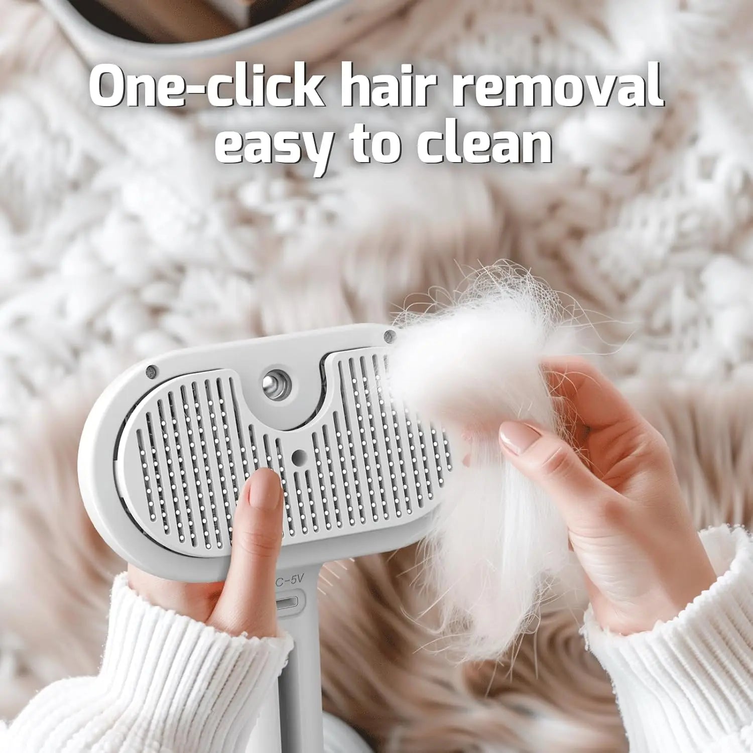 Spray Hair Remover Cleaning Brush