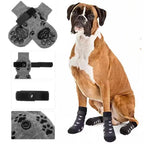 4pcs  Anti-Slip Dog Socks
