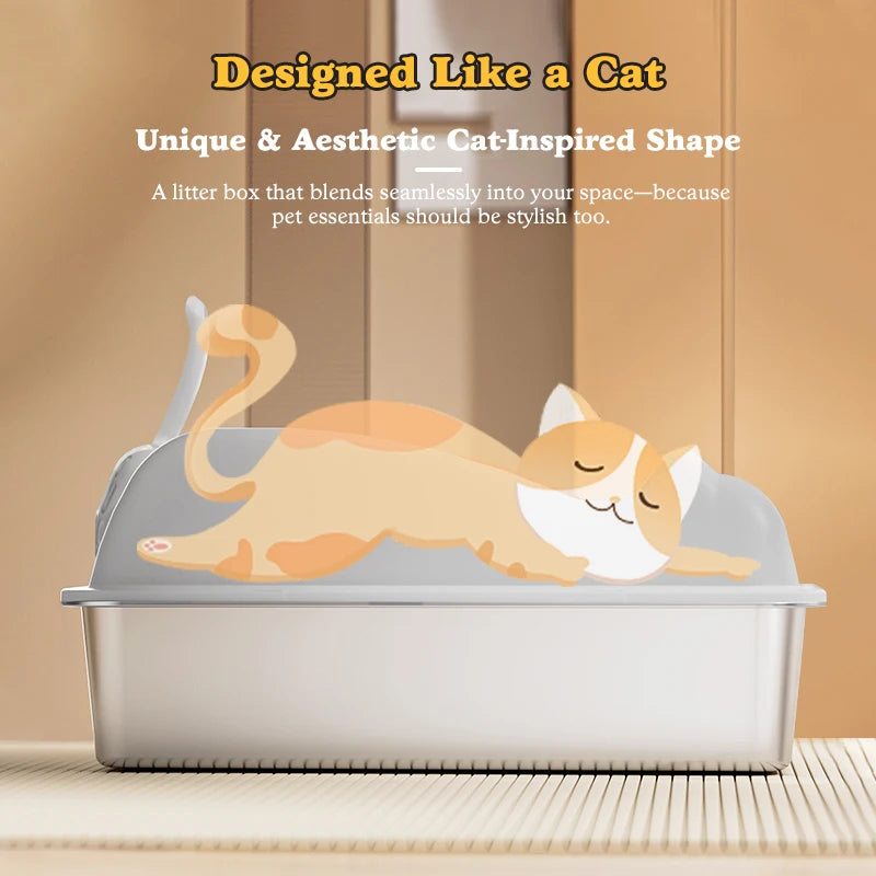 Stainless Steel Cat Litter Box