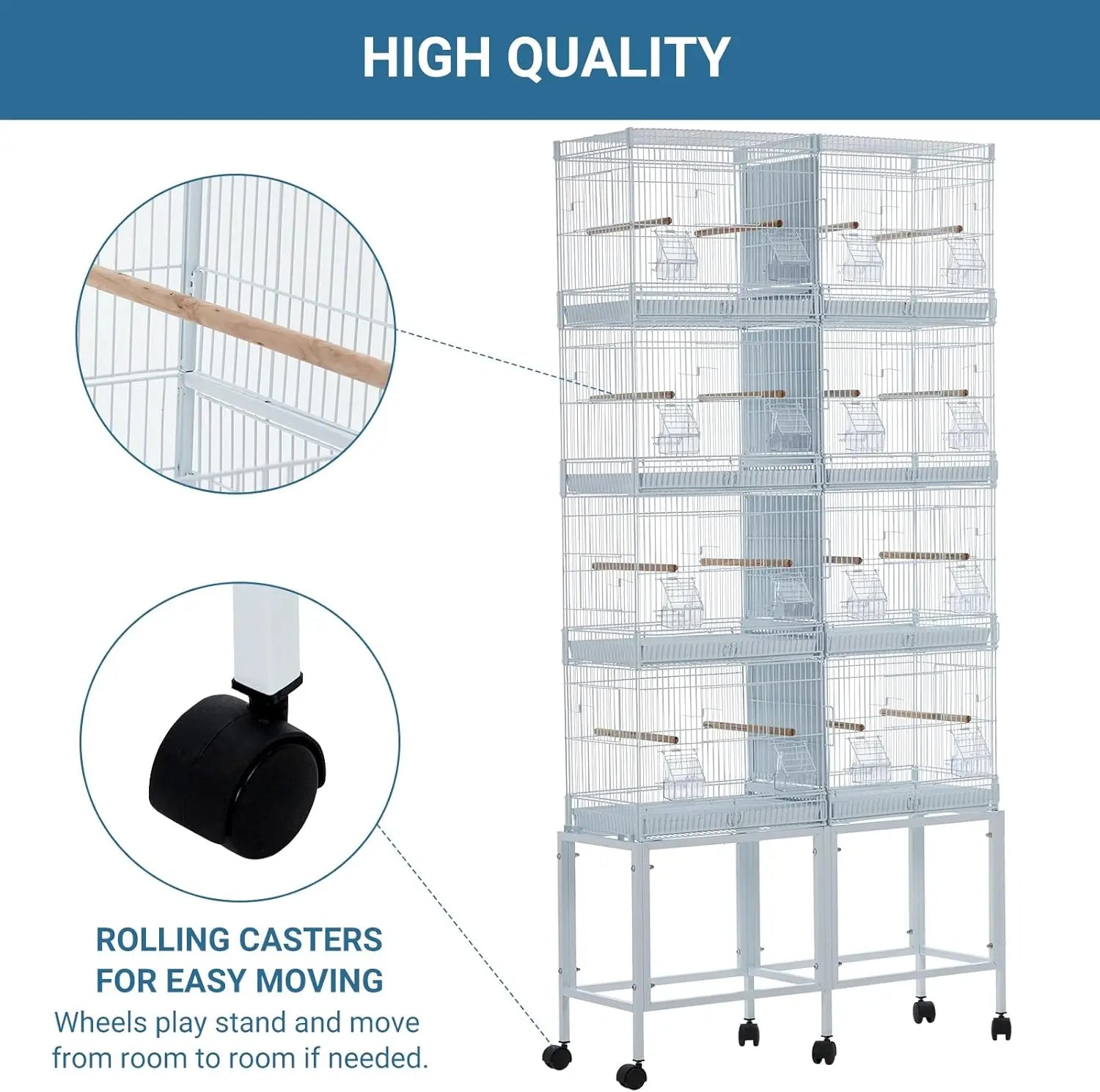Metal Bird Cage/Removable tray
