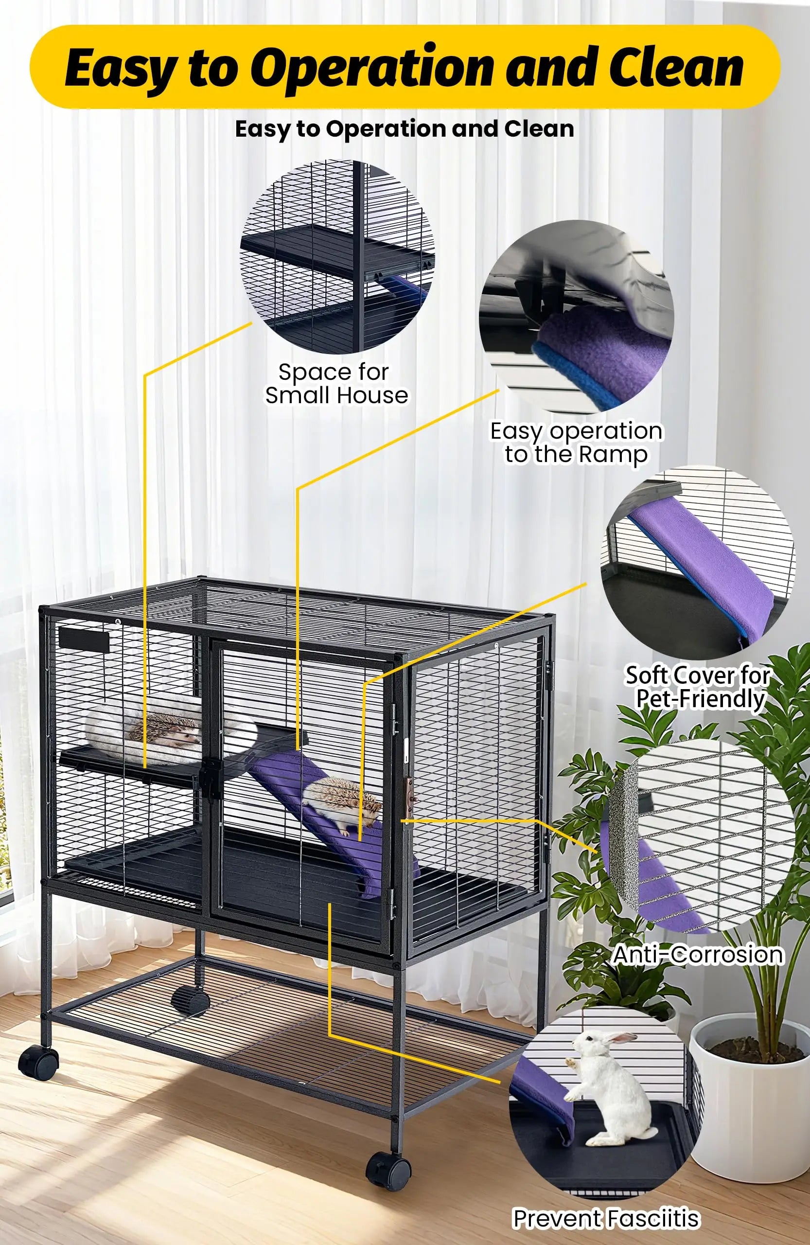 Heavy-Duty Small Animal Cage