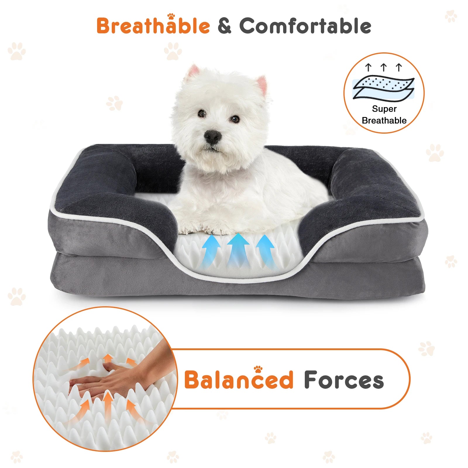 Orthopedic Pet Bed Memory Foam