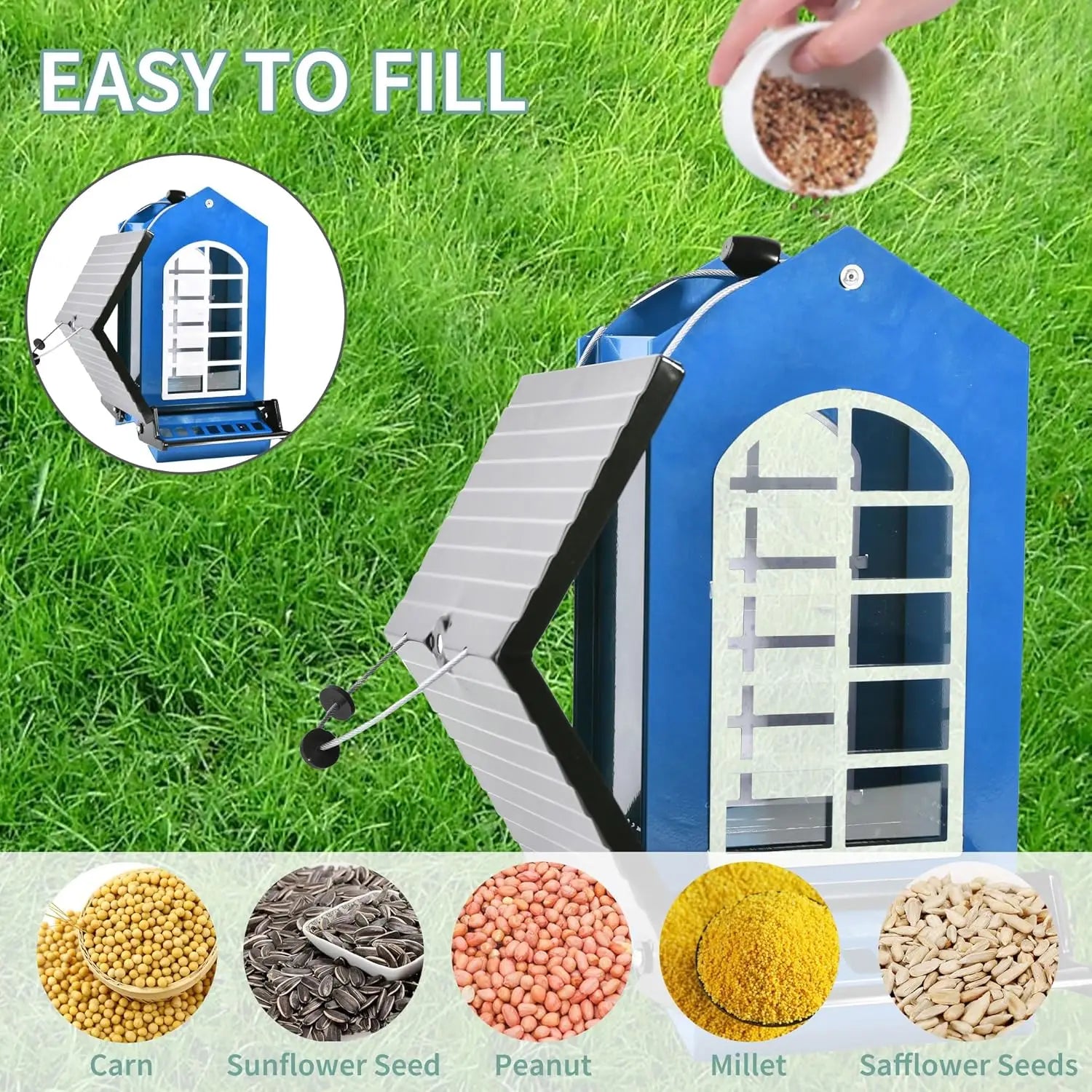 Squirrel Proof Metal Hanging Feeder