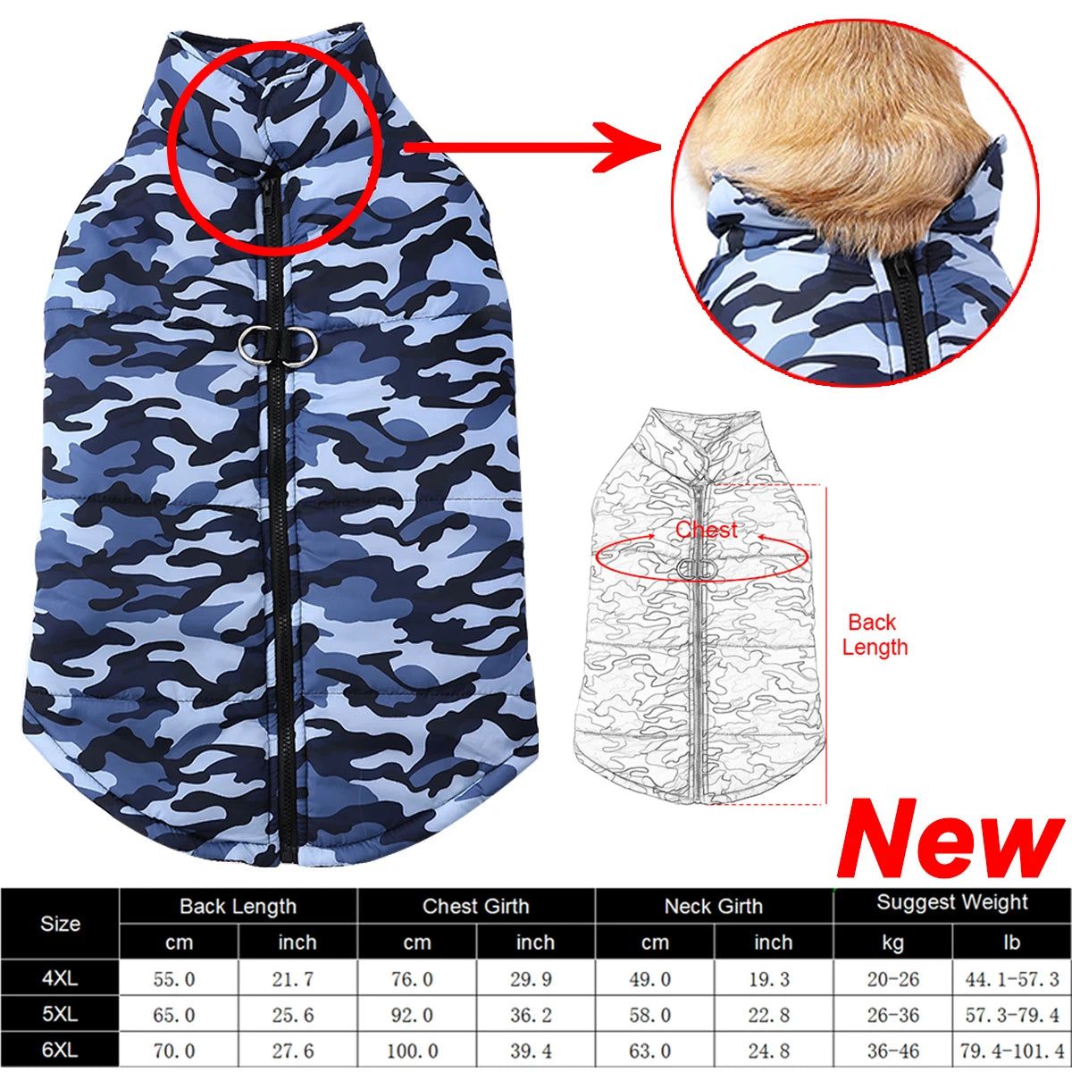 Winter Dog Clothes Coat