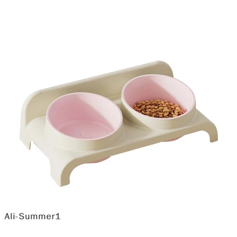 Food Feeders Pet Cat/Dog Double Bowls