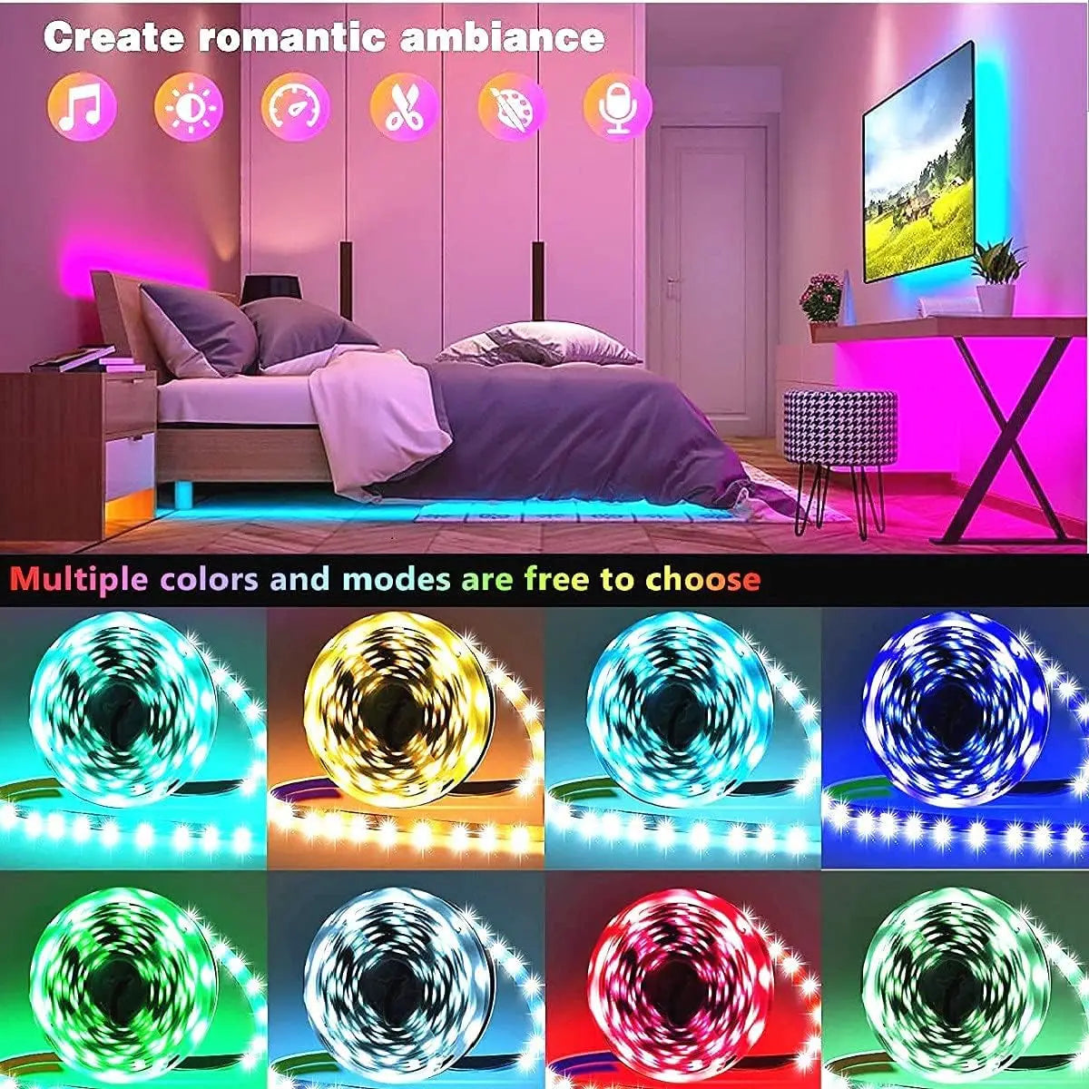 Music Sync RGB LED Strip