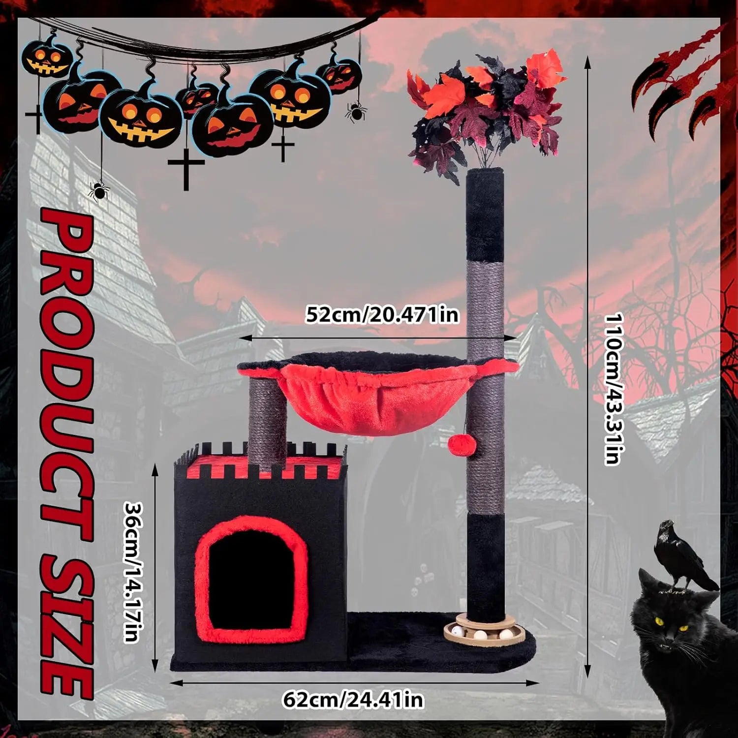Cat Tree 38' Tower/Large Hammock