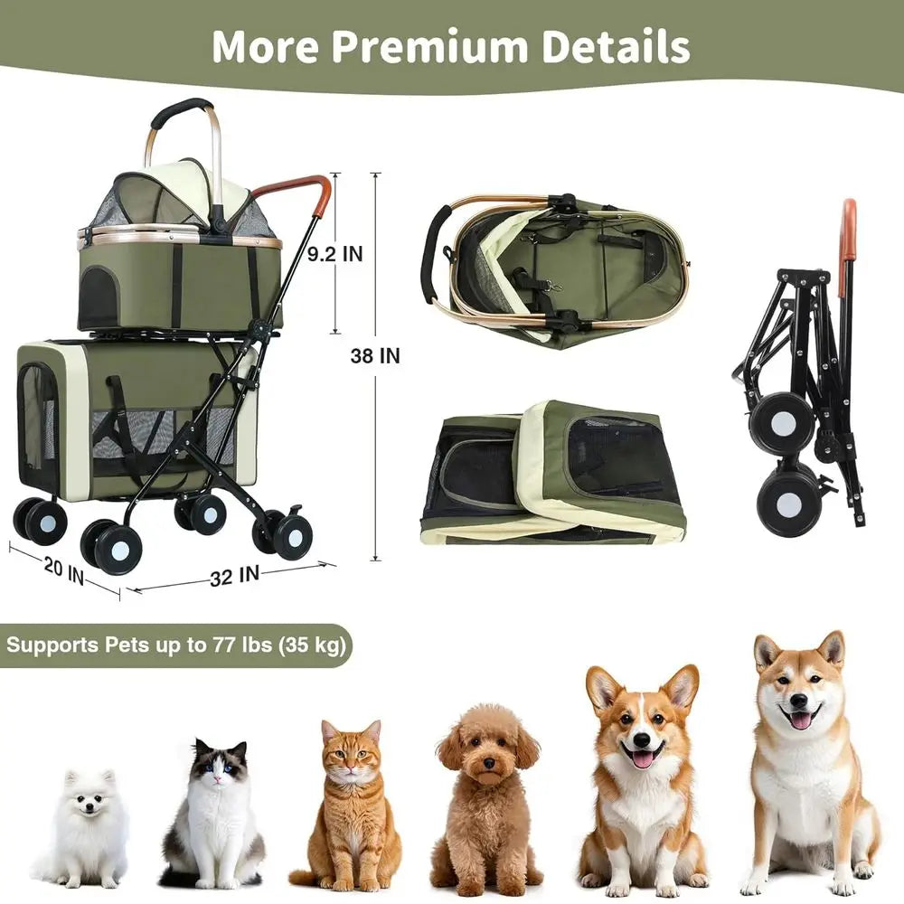 Stroller Foldable S/M Pets