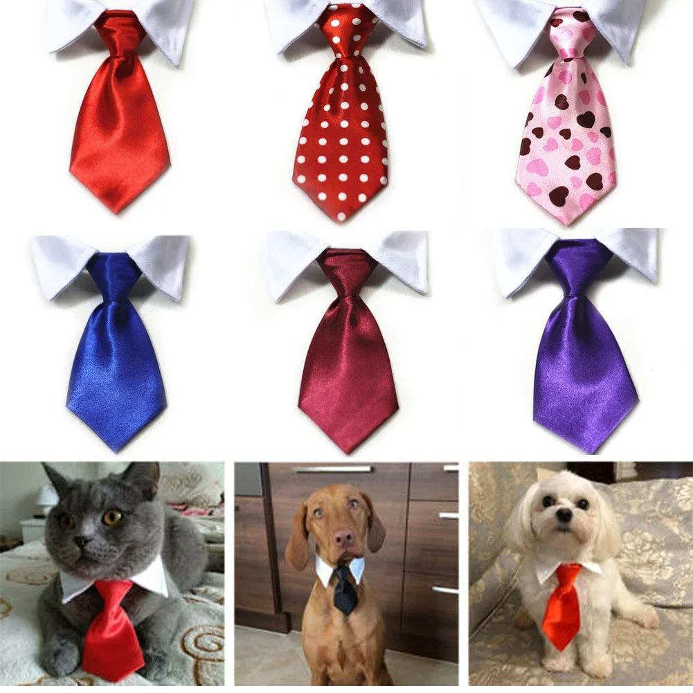 Pet Dog/Cat Formal Necktie Tuxedo Bow