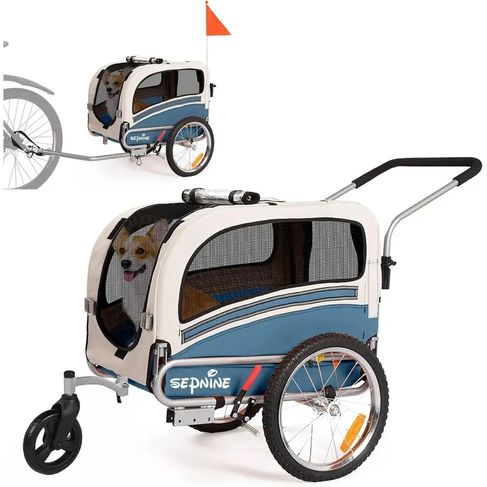 2 in 1 Pet Bicycle Trailer