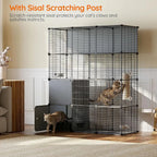 4-Tier Cat Enclosure/Litter Box