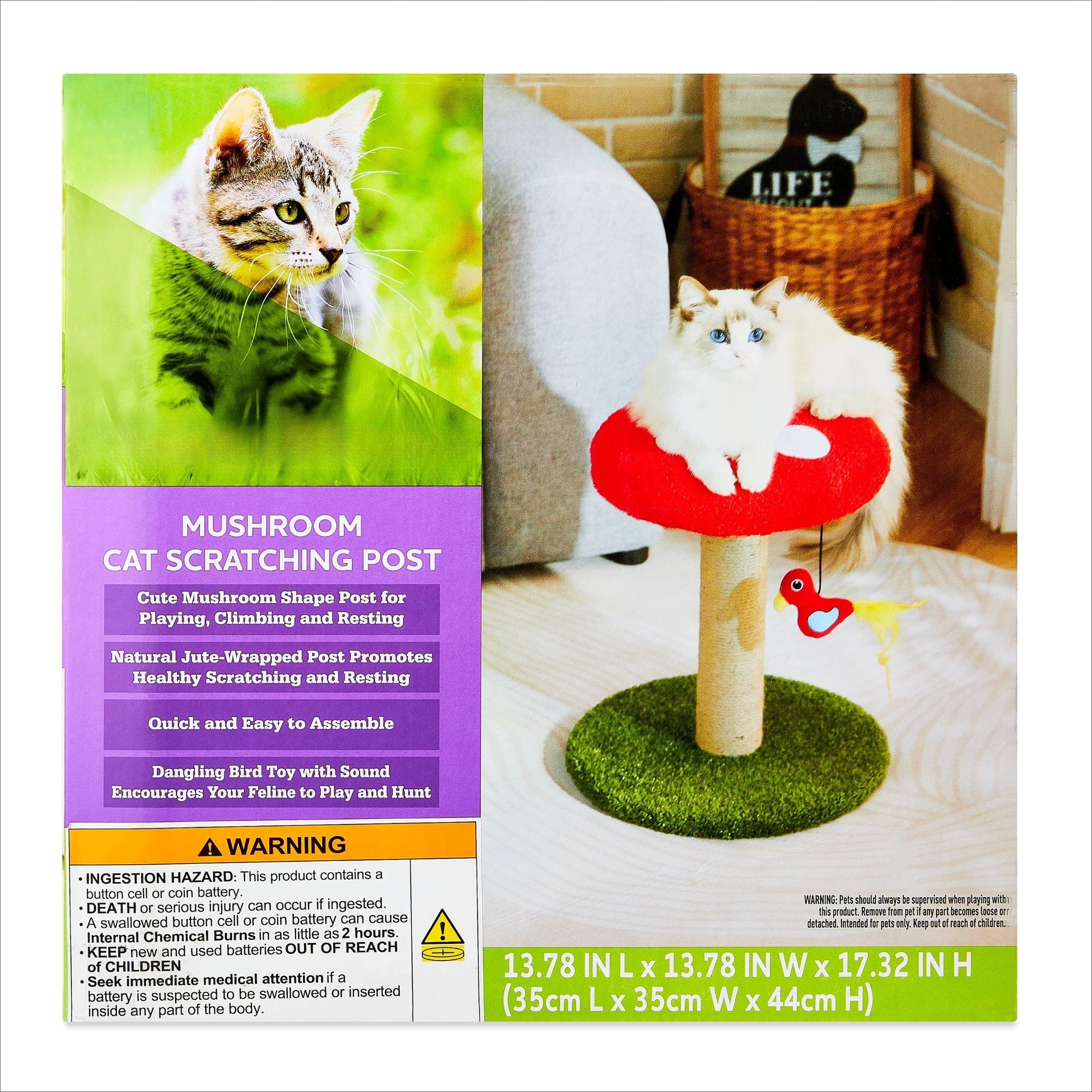 Jute Mushroom Cat Scratching Post