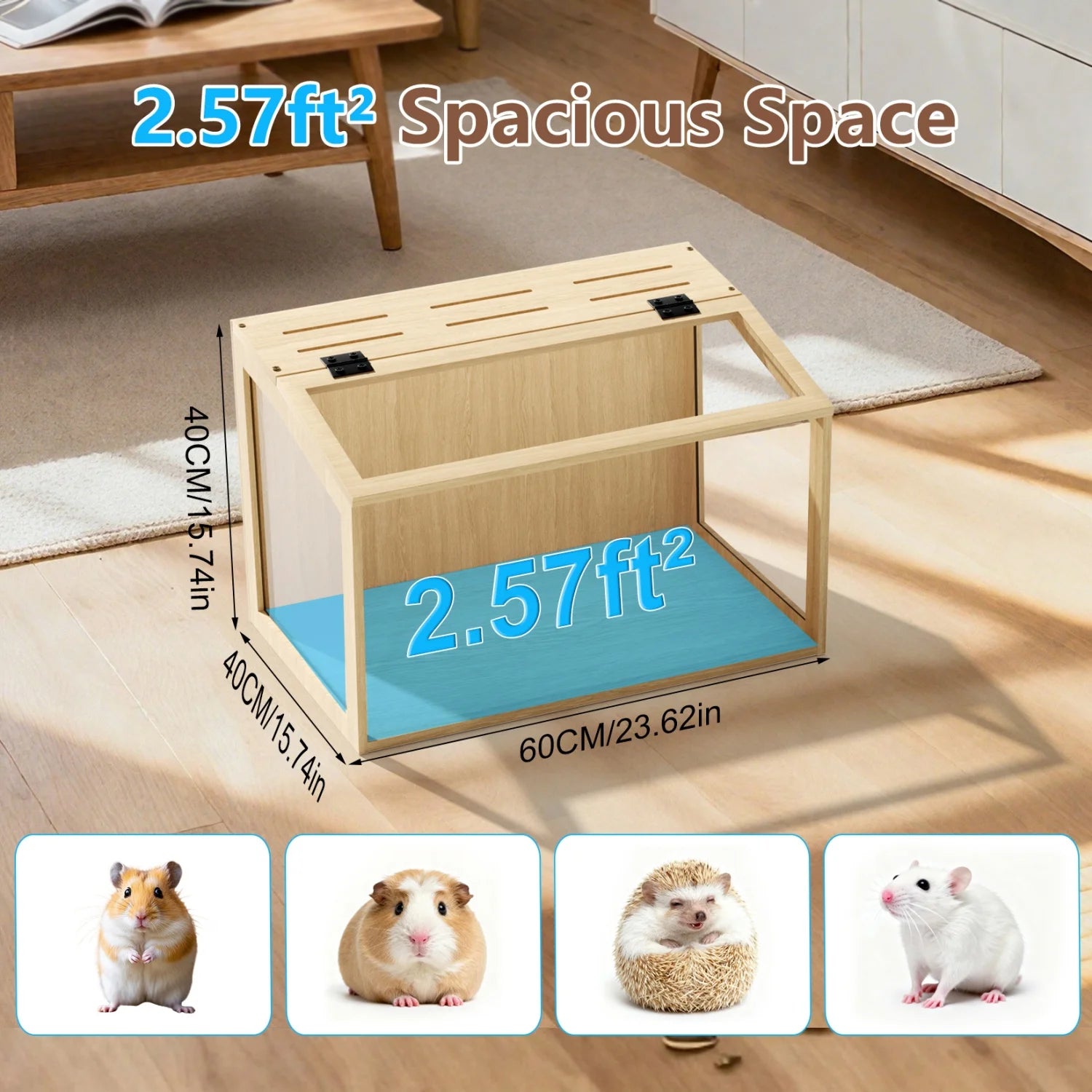 Large Wooden Hamster Cage