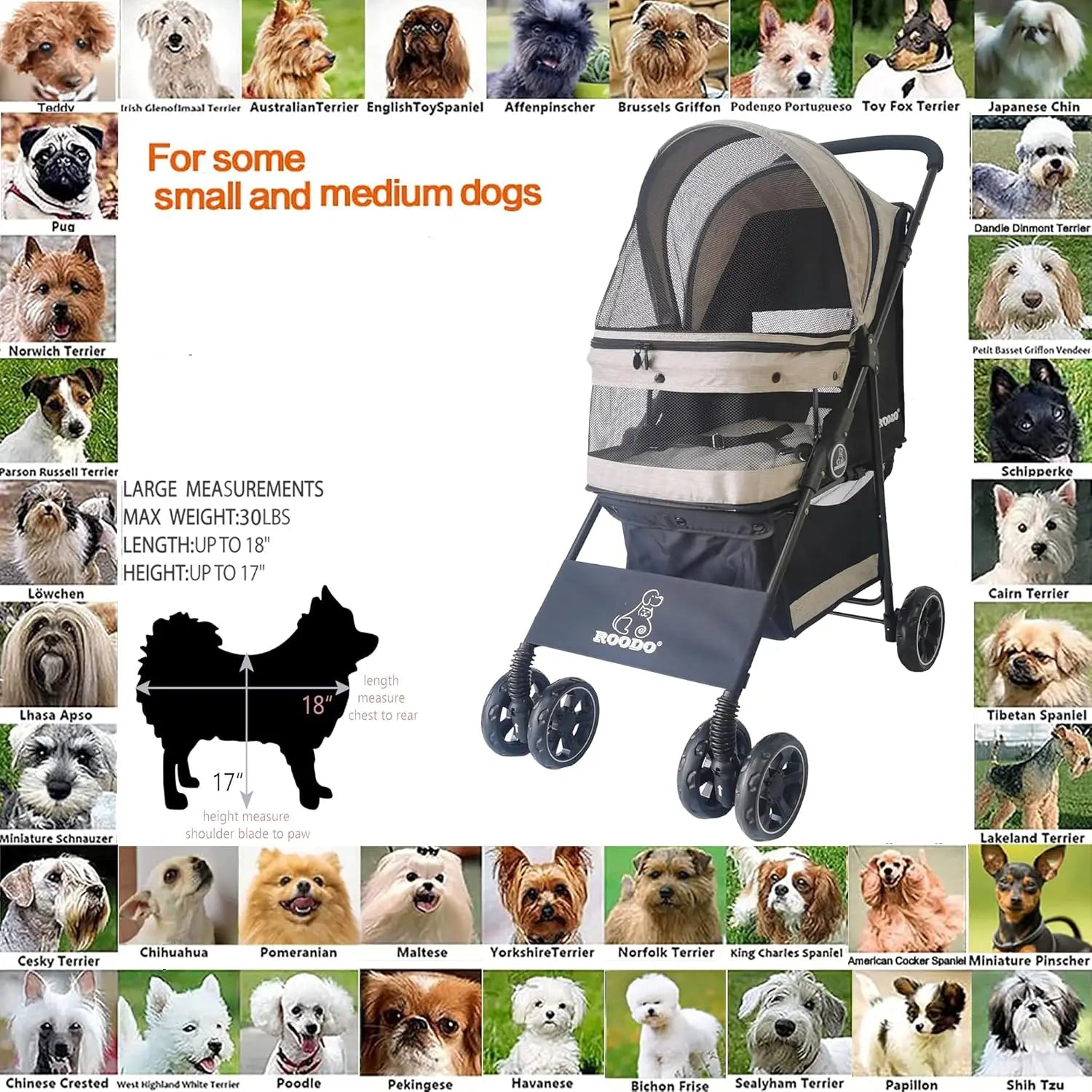 Pet Stroller Jogger All Terrain
