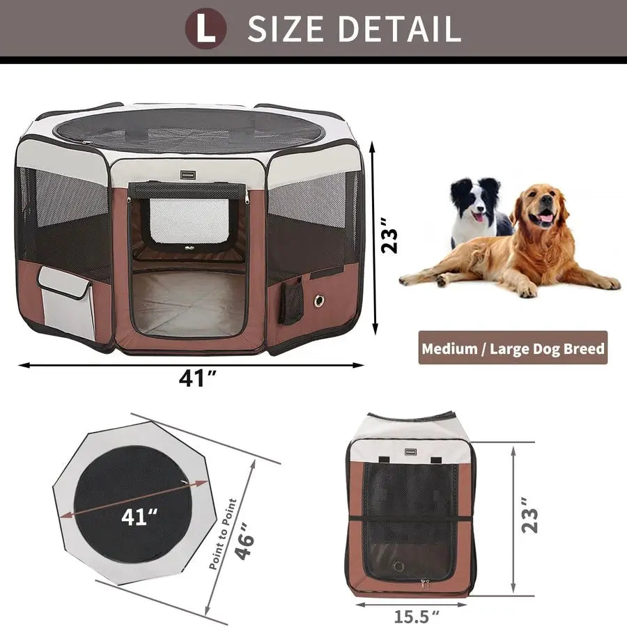 Dog Playpen for S/M Dogs
