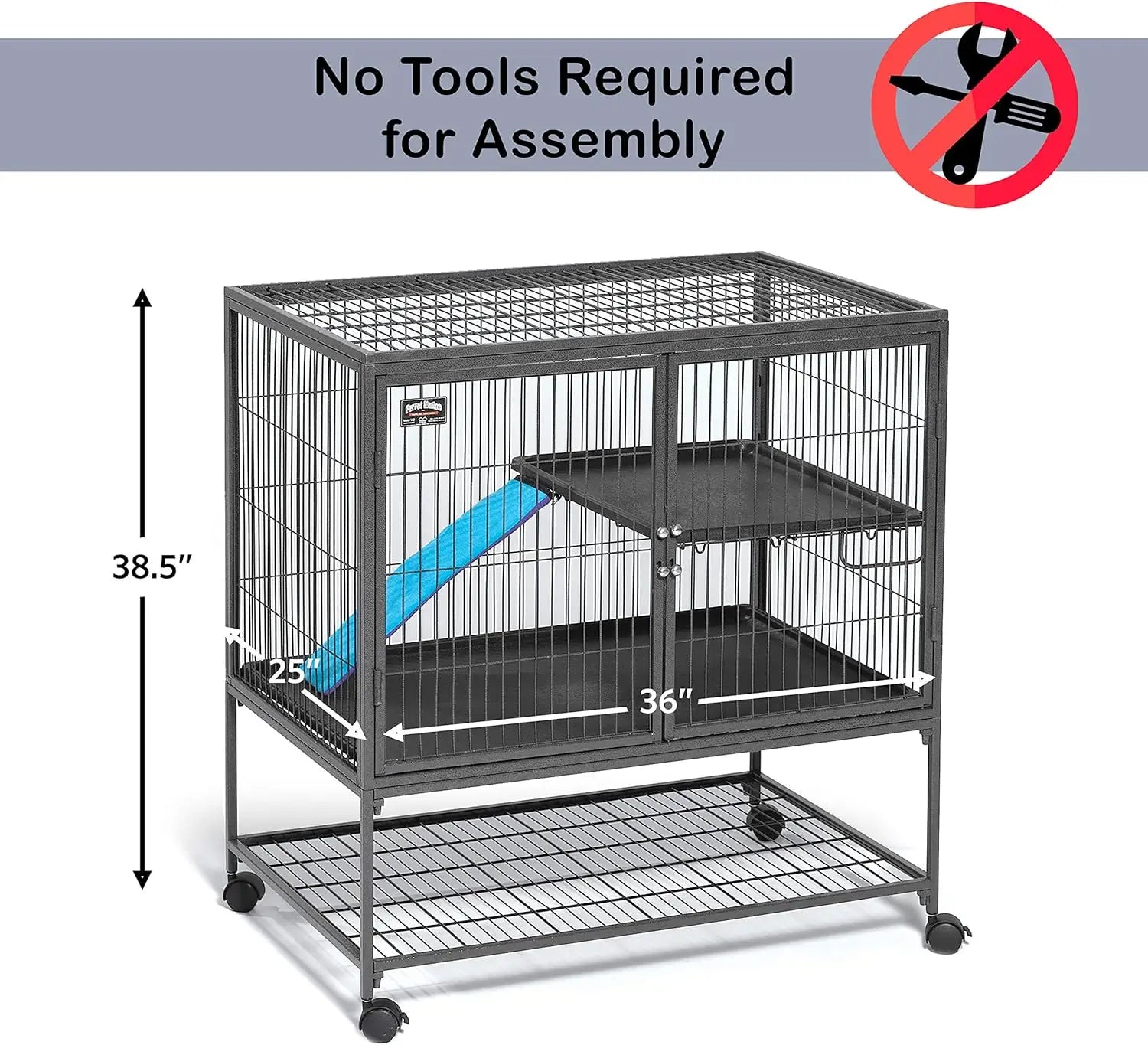 2-Tier Small Animal Cage with Pan